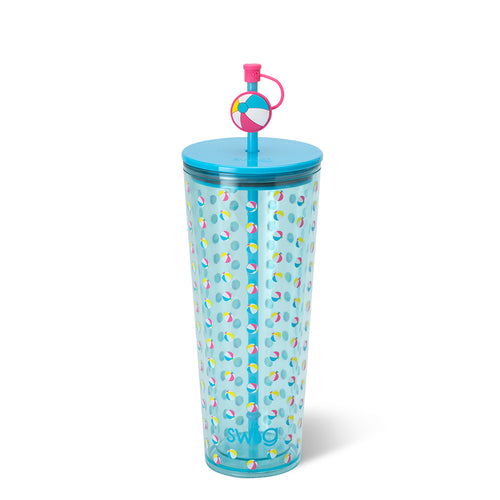 Beach Balls Plastic Tumbler 24oz
