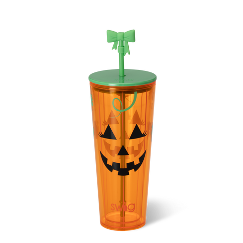 Boo Crew Pumpkin Plastic Tumbler 24oz