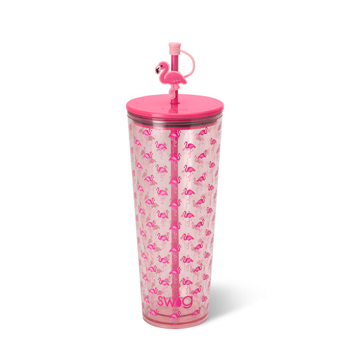 Flamingos Plastic Tumbler 24oz