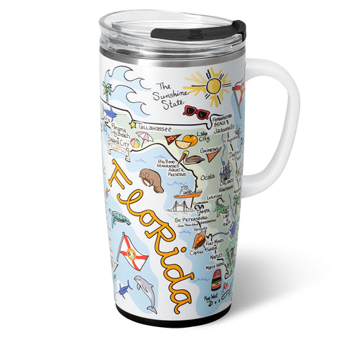 Swig Life 22oz Florida Insulated Travel Mug with Handle