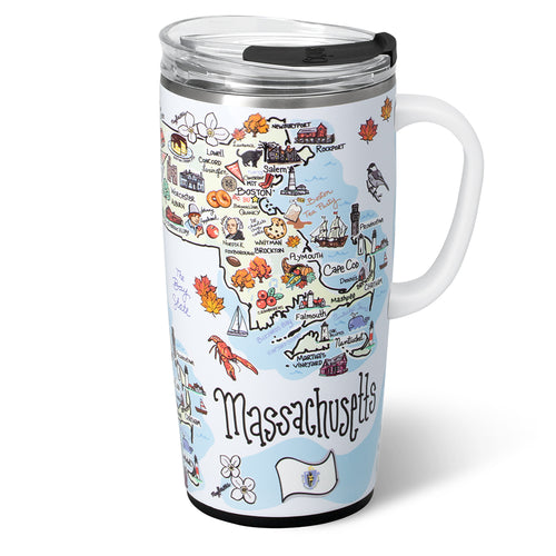 Swig Life 22oz Massachusetts Insulated Travel Mug with Handle