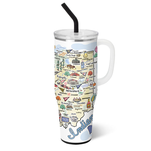 Swig Life 40oz Indiana Insulated Mega Mug with Handle