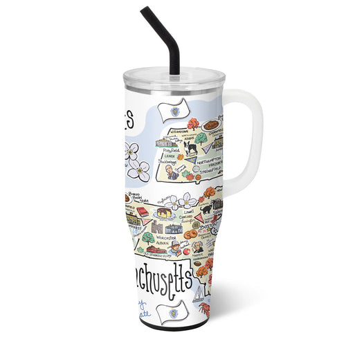 Swig Life 40oz Massachusetts Insulated Mega Mug with Handle