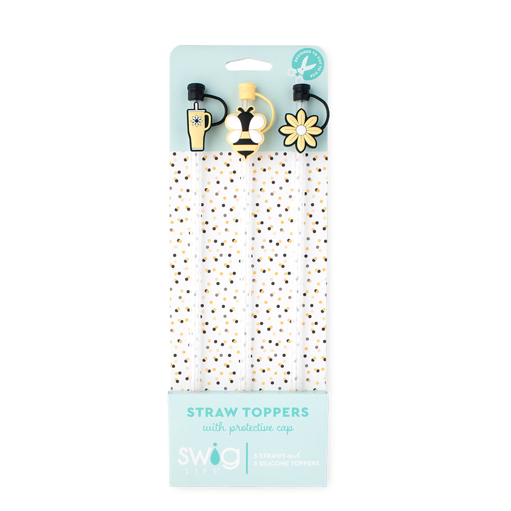 Swig Life Busy Bee Straw Topper - Thumbnail 2