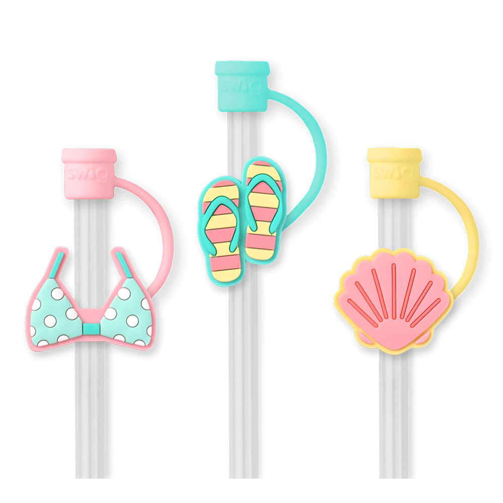 Errbody At The Beach Straw Topper Set - Swig Life