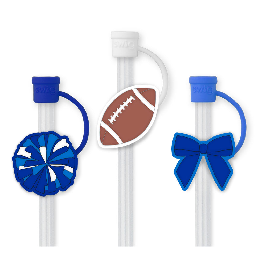 We've Got Spirit Royal Straw Topper Set - Swig Life