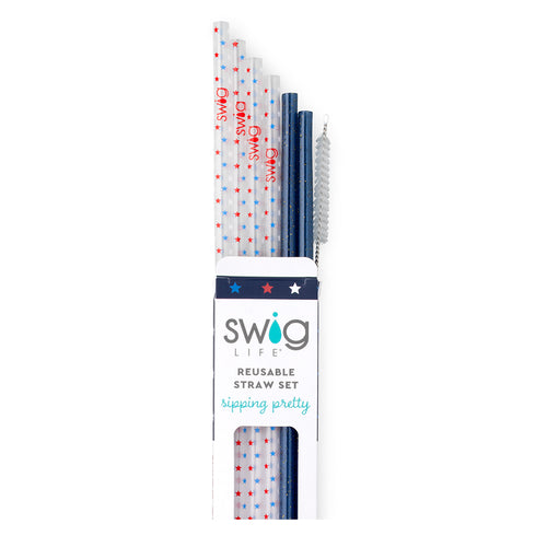 Oh My Stars Reusable Straw Set