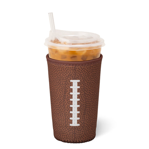Gameday Gingham Maroon Small Iced Cup Coolie