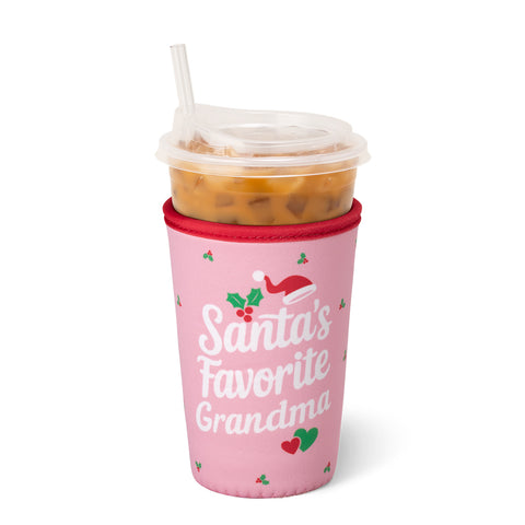 Santa's Favorite Grandma Plastic Tumbler 24oz