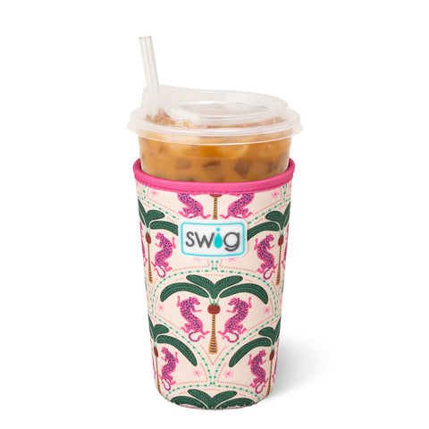 Gingham Medium Iced Cup Coolie