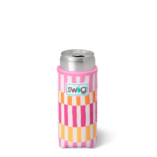 Swig Life Sherbet Stripe Insulated Neoprene Large Slim Can Coolie