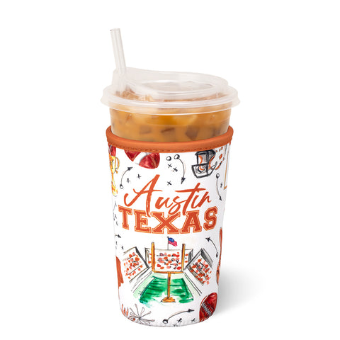 Gameday Gingham Royal Small Iced Cup Coolie