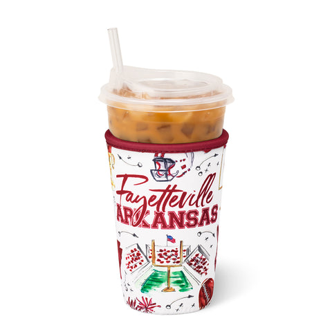 Gameday Gingham Royal Small Iced Cup Coolie