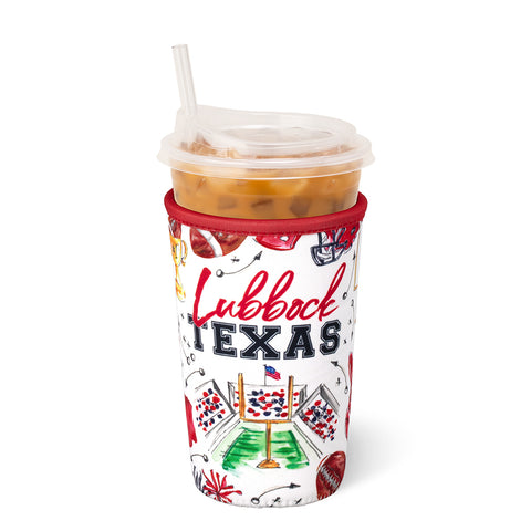 Gameday Gingham Royal Small Iced Cup Coolie