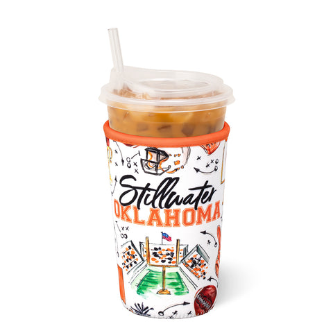 Gameday Gingham Royal Small Iced Cup Coolie