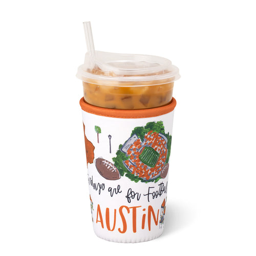 Saturdays in Austin Medium Iced Cup Coolie