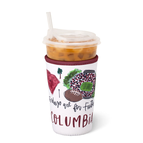 Saturdays in Columbia, SC Medium Iced Cup Coolie