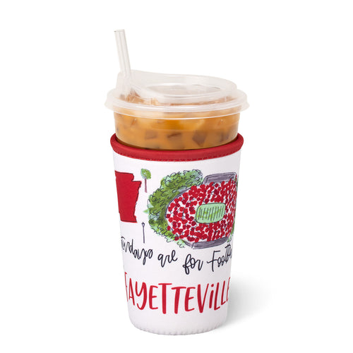 Saturdays in Fayetteville Medium Iced Cup Coolie