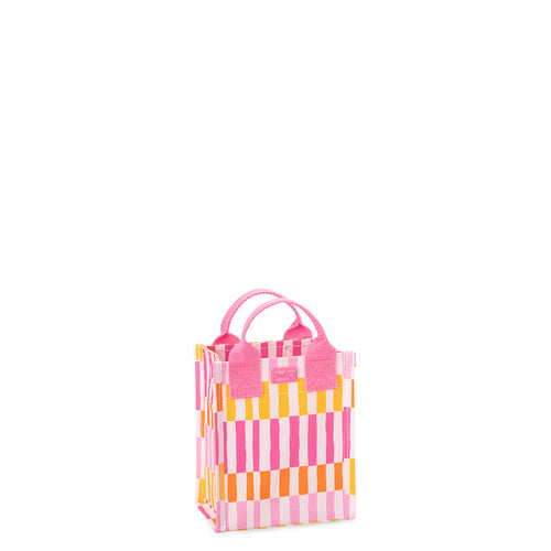 Swig Life Sherbet Stripe Laminated Mini Reusable Bag