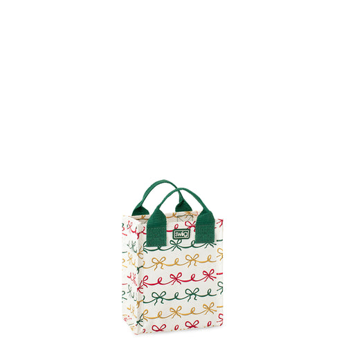 Christmas Bows Reusable Gift Bag Mini