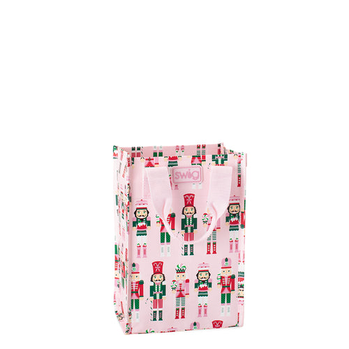 Sugar Plum Soldiers Reusable Gift Bag Tall
