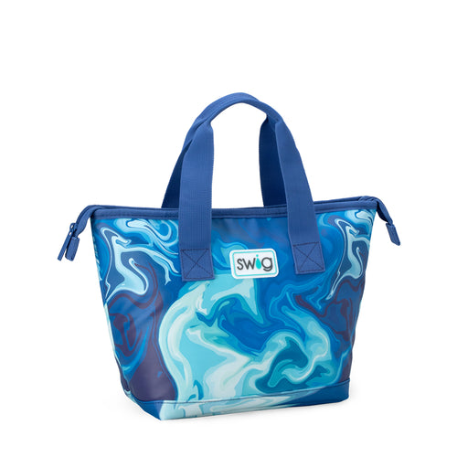 Swig Life Blue Lagoon Insulated Lunchi Lunch Bag with zipper enclosure