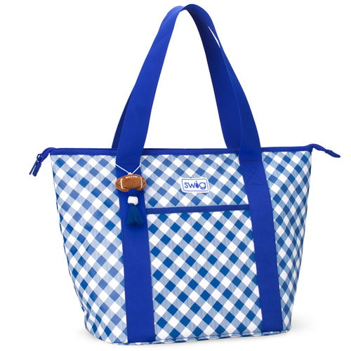 Gameday Gingham Royal Zippi 36 Cooler