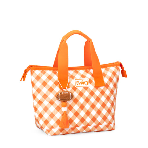 Gameday Gingham Orange Lunchi Lunch Bag