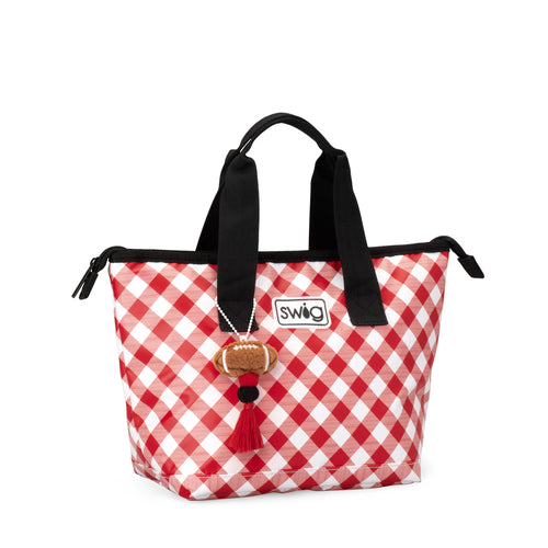 Gameday Gingham Red + Black Lunchi Lunch Bag