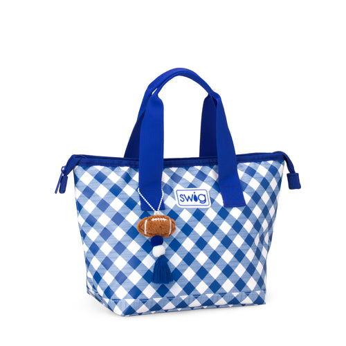 Gameday Gingham Royal Lunchi Lunch Bag