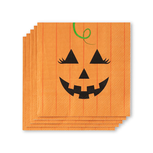 Boo Crew Pumpkin Cocktail Napkins