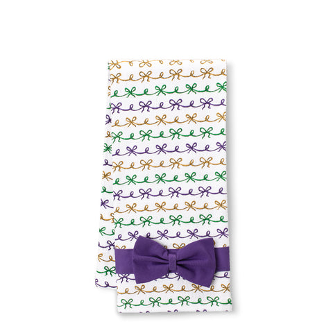 Mardi Gras Bows Cocktail Napkins