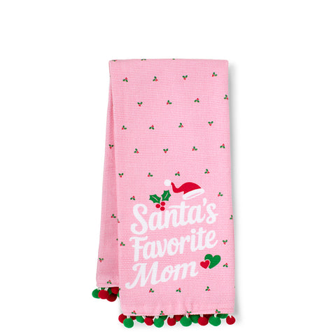 Santa's Favorite Mom Plastic Tumbler 24oz