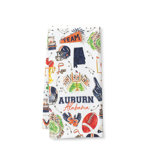 Tailgates in Auburn Tea Towel