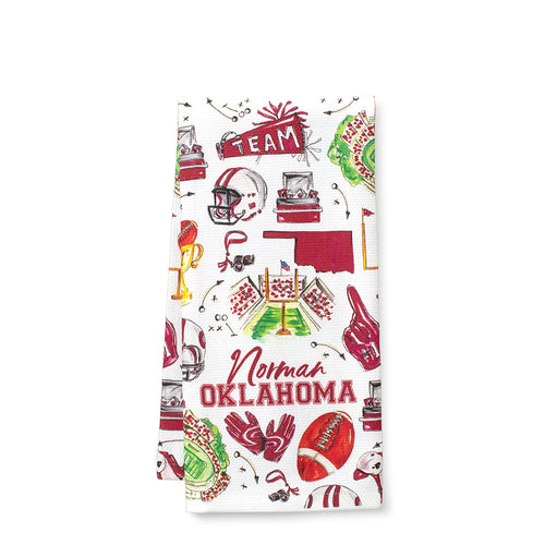 Tailgates in Norman Tea Towel