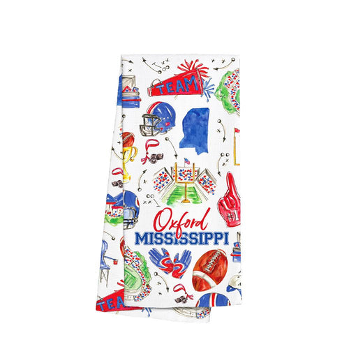 Tailgates in Oxford Tea Towel