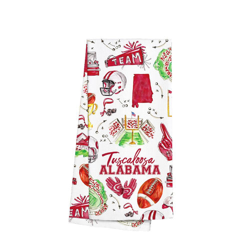 Tailgates in Tuscaloosa Tea Towel