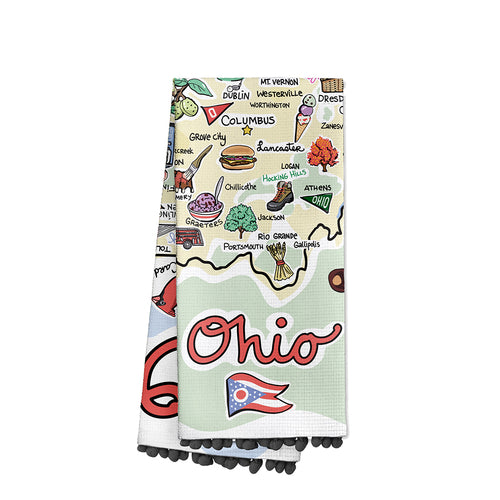 Ohio Tea Towel