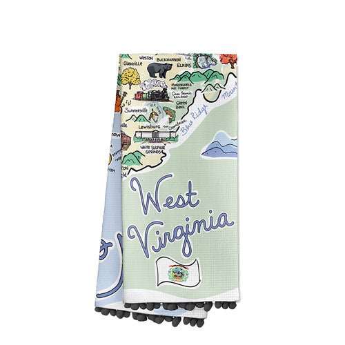 West Virginia Tea Towel