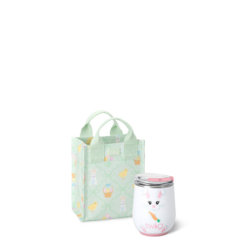 Easter Bunny Stemless Wine Gift Set