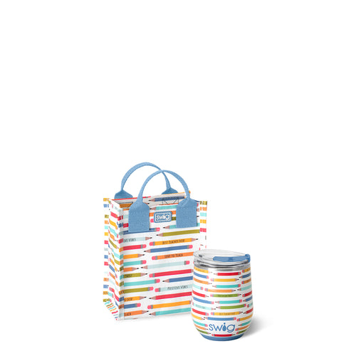 Teacher Life Stemless Wine Gift Set