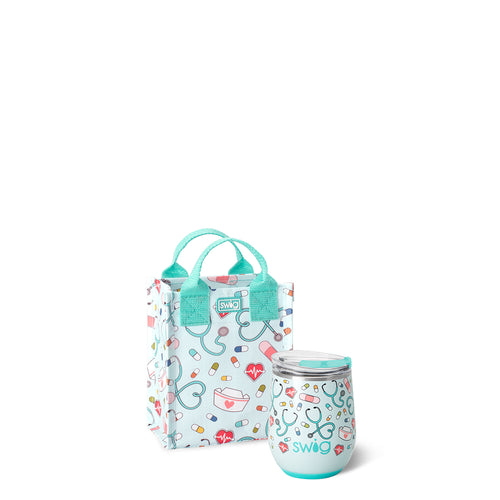 Scrub Life Stemless Wine Gift Set