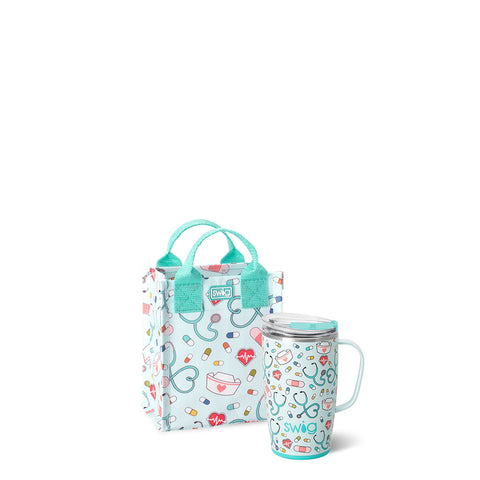 Winter Cardinals + Christmas Plaid Tumbler Gift Set