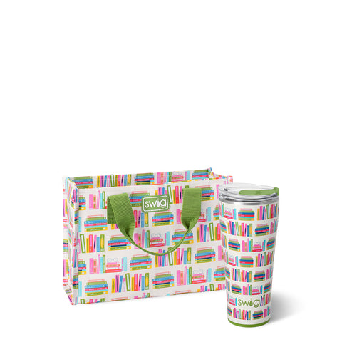 Winter Cardinals + Christmas Plaid Tumbler Gift Set