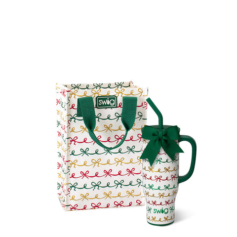 Christmas Bows Tea Towel