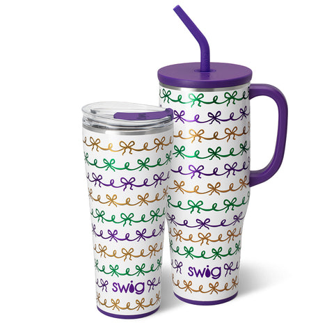 Mardi Gras Bows Cocktail Napkins