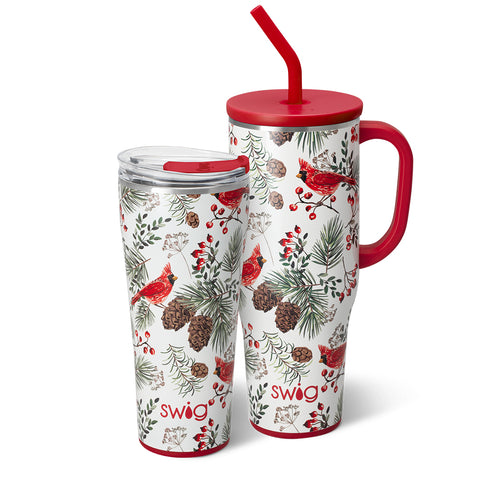 Winter Cardinals Mega Mug 30oz