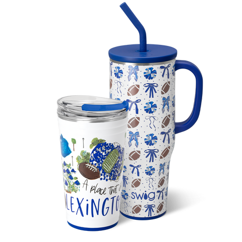 We've Got Spirit Royal Straw Topper Set