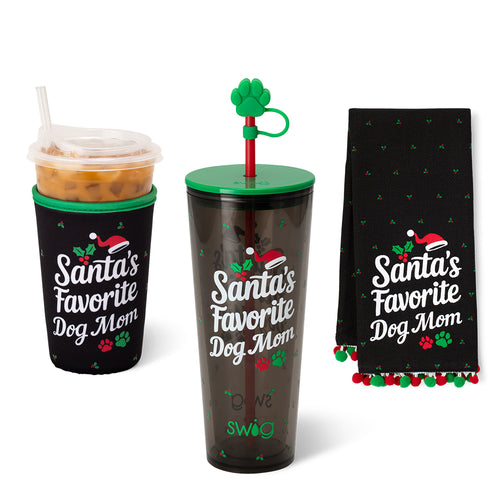 Santa's Favorite Dog Mom Holiday Trio