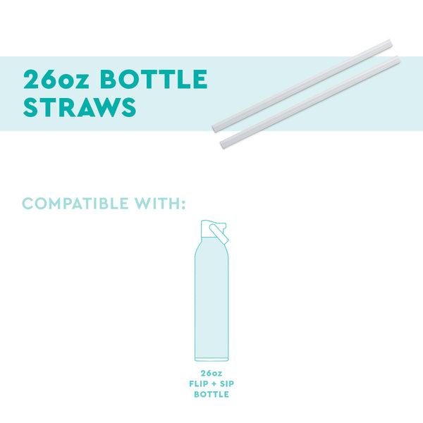 Replacement Straws 2-Pack (26oz Flip + Sip Bottle)